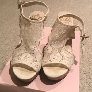 Cream colored wedges